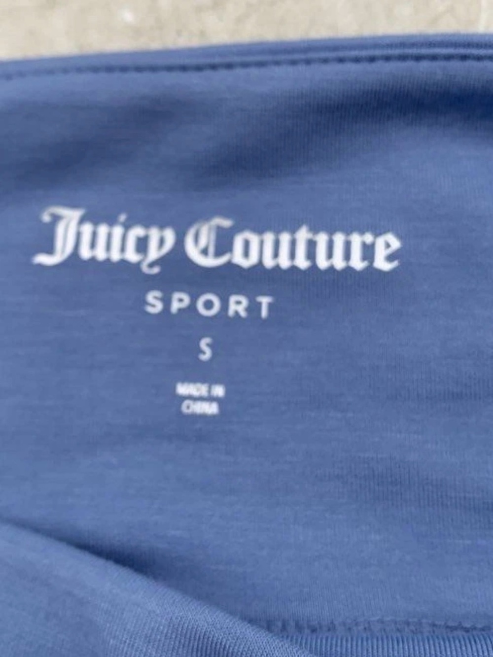Juicy Couture Casual Zip-Neck Wide-Leg Joggers Set in Dusty Blue - Picture 3 of 16